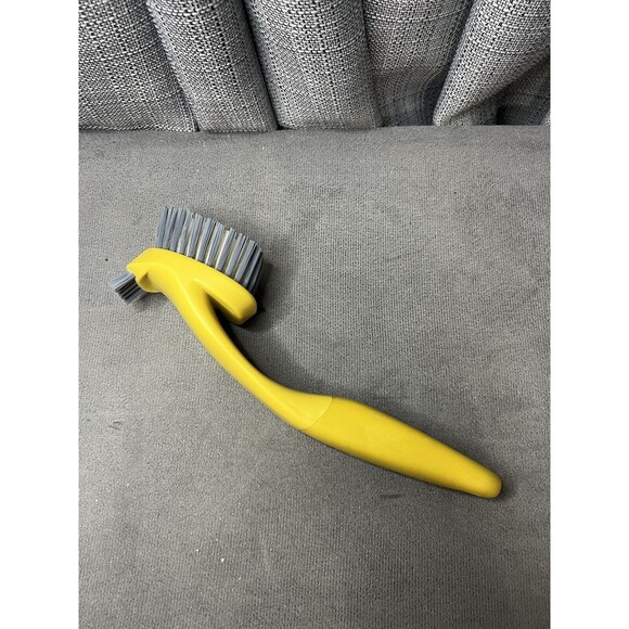 Kitchenaid Sink Brush Scrub Dish Double Sided Yellow Kitchen Bath - Picture 2 of 7